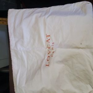 LOVCAT PARIS DUST BAG WHITE